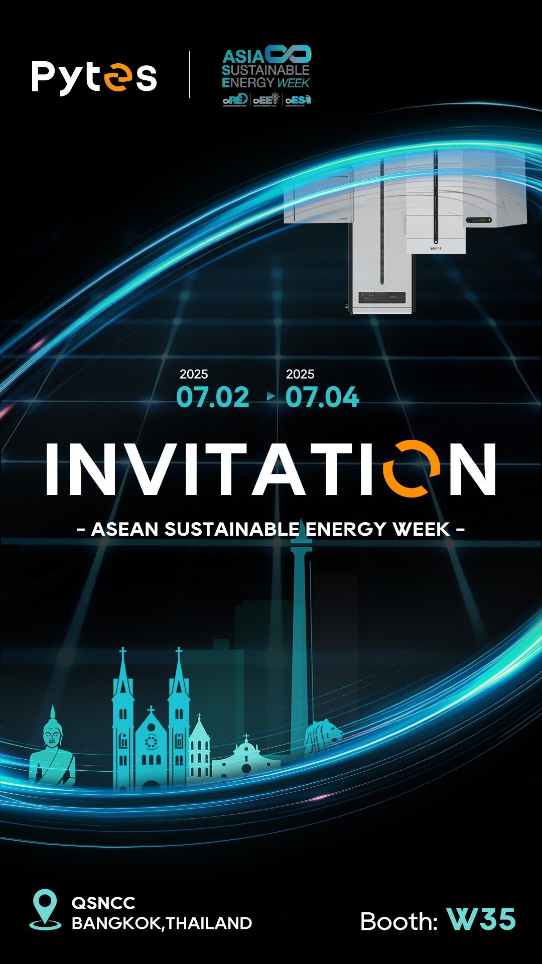Sail to Thailand! Pytes at ASEAN Energy Week Booth W35