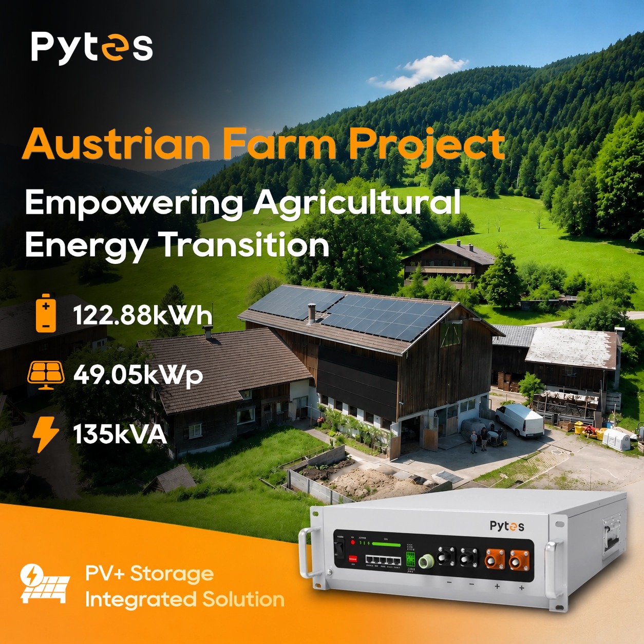 Empowering Agricultural Energy Transition: Backup Storage System Officially Commissioned for Austrian Farm